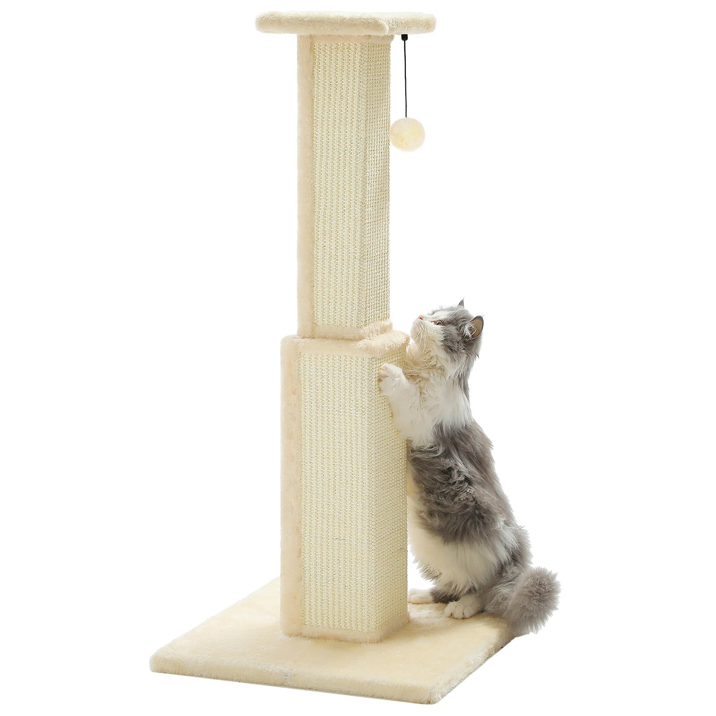 Large Sisal Cat Scratching Post with Dangling Ball - view 21