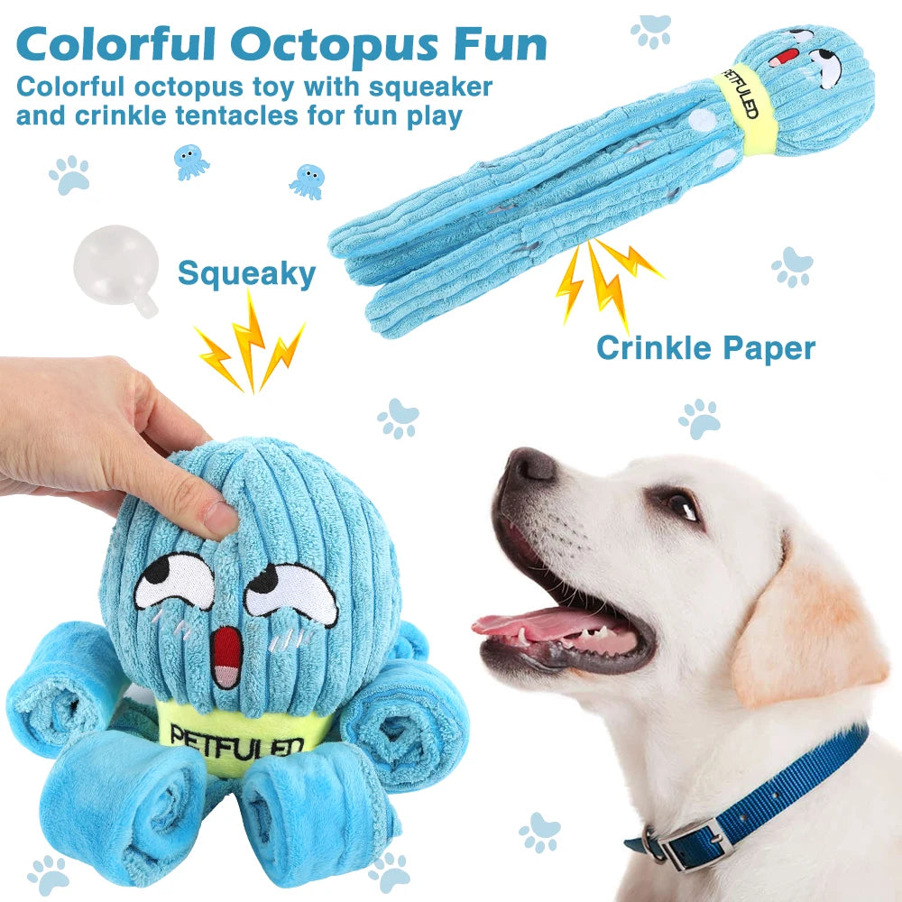 Octopus Snuffle Dog Toy for Slow Eating - close-up
