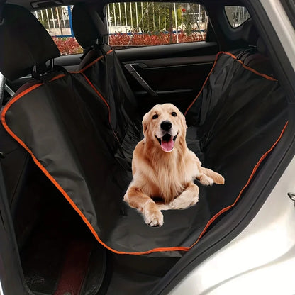 Scratchproof Oxford Dog Car Seat Cover Hammock - from above