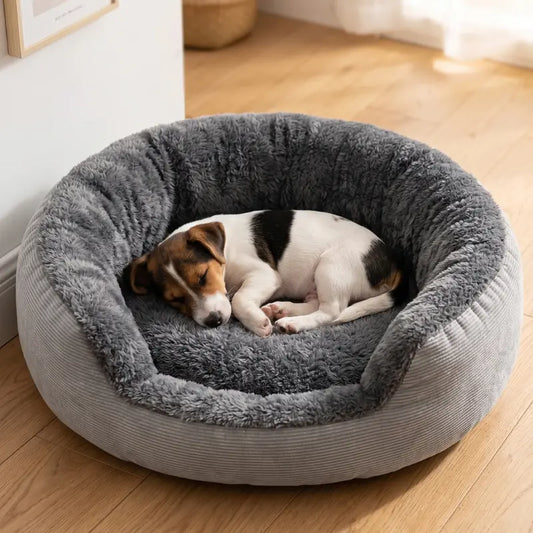 Soft Warm Basket Dog Bed for Medium and Large Dogs