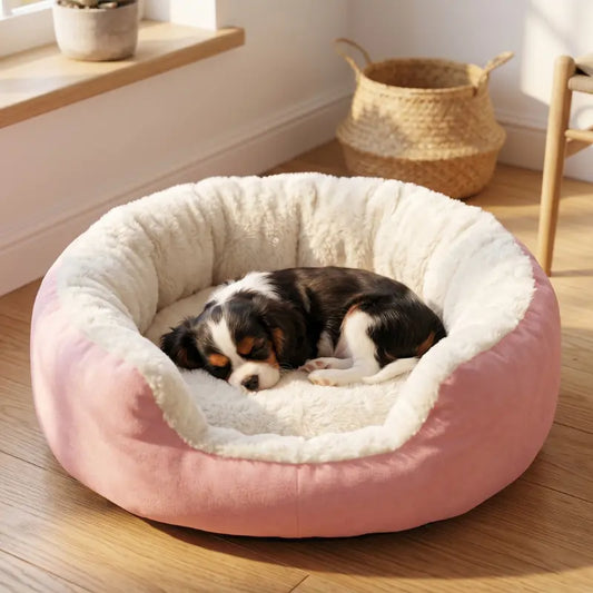 Soft Warm Basket Dog Bed for Medium and Large Dogs